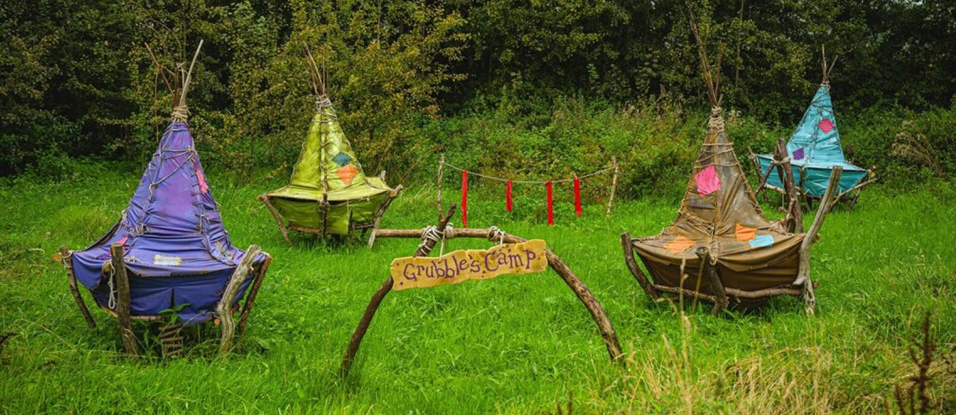 The Grubbles camp at BeWILDerwood